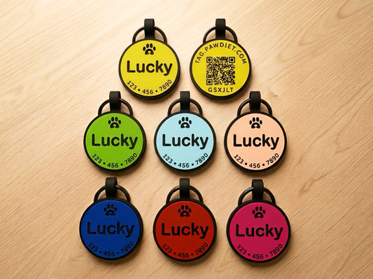Silicone QR Code Pet Tag – With Scan Location Alerts